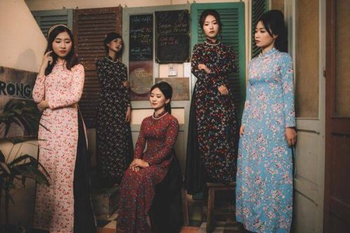 Top 10+ mẫu áo dài hoa nhí đẹp nhất HOT TRENDS 2021 cho các nàng